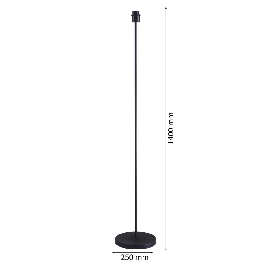 Lampadaire LED TUNJA 1xE27/20W/230V Ø 38 cm noir