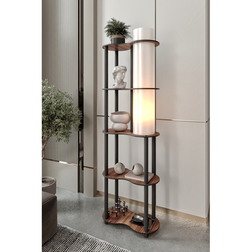 Lampadaire NOTO avec étagères 1xE27/40W/230V brun/noir