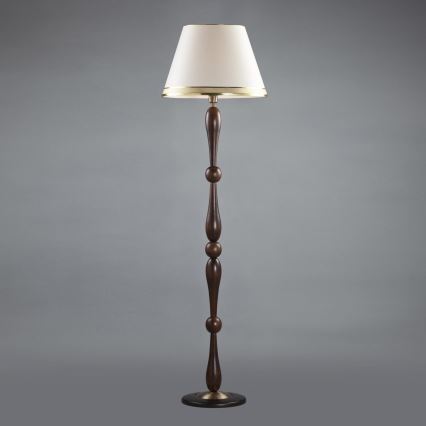 Lampadaire OLYMP 1xE27/40W/230V marron/crème