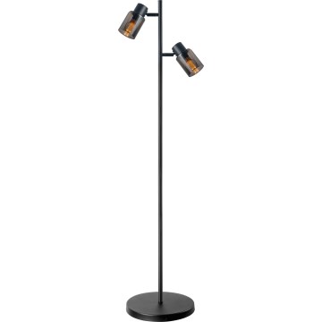 Lampadaire REBECCA 2xE14/8W/230V noir/fumé