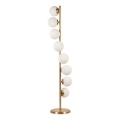 Lampadaire SIMAY 8xE27/40W/230V doré/blanc