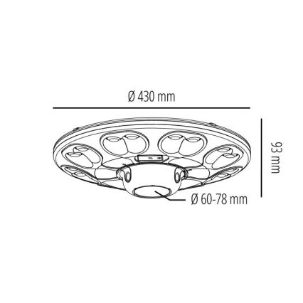Lampadaire solaire LED avec capteur LUVIA LED/15W/3,2V 4000K IP54 5400 mAh + télécommande