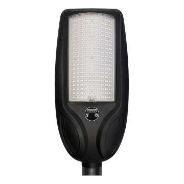 Lampadaire solaire LED dimmable avec capteur VENICE LED/200W/3,2V 12000 mAh IP65 noir + télécommande