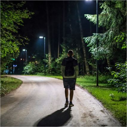 Lampadaire solaire extérieur dimmable URBI LED/11W/3,2V 6500K 15000 mAh IP54 avec capteur + télécommande