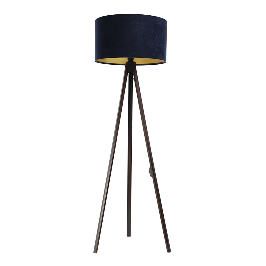 Lampadaire STANDART 1xE27/60W/230V bleu/wenge