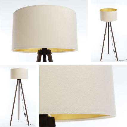 Lampadaire STANDART 1xE27/60W/230V crème/marron