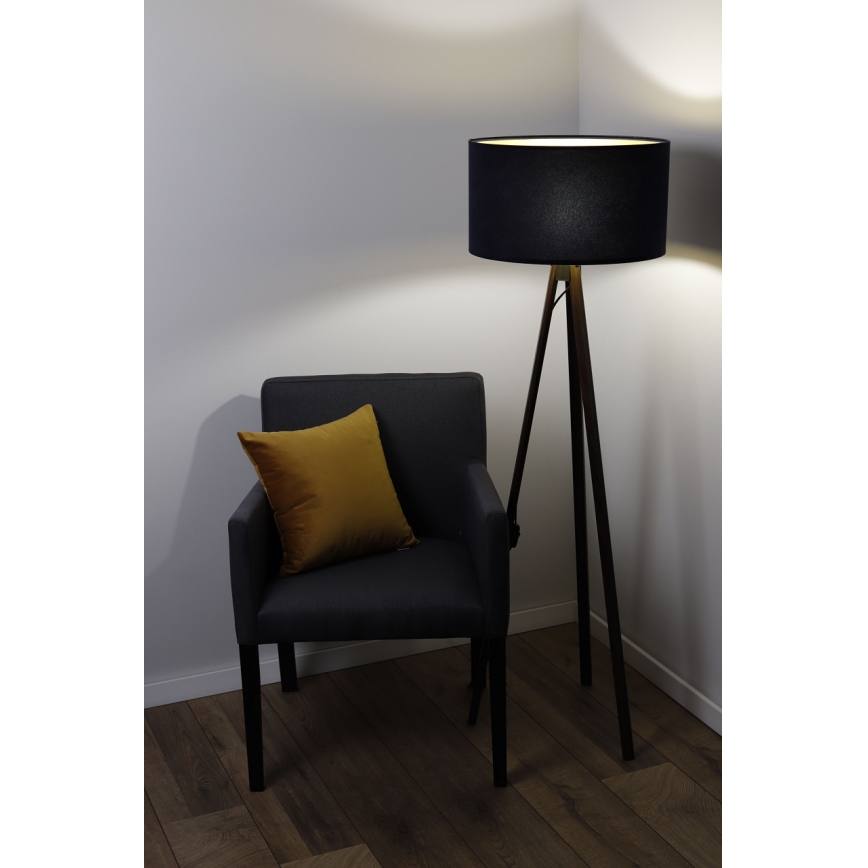 Lampadaire STANDART 1xE27/60W/230V noir/wenge