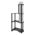 Lampadaire sur pied avec tablettes NOTO, 1xE27/40W/230V, noir