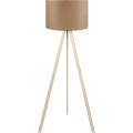 Lampadaire sur pied AYD 1xE27/40W/230V marron/beige