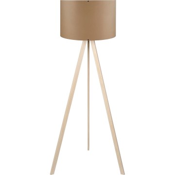 Lampadaire sur pied AYD 1xE27/40W/230V marron/beige