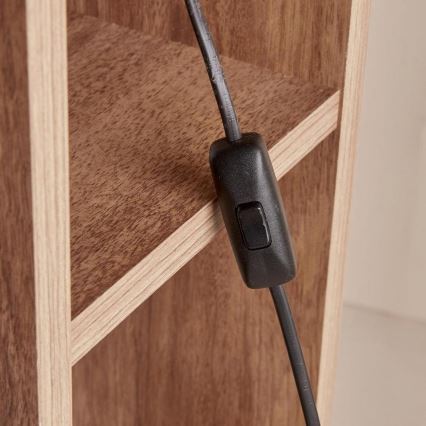 Lampadaire sur pied AYD 1xE27/40W/230V marron/blanc