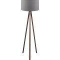 Lampadaire sur pied AYD 1xE27/40W/230V marron/gris