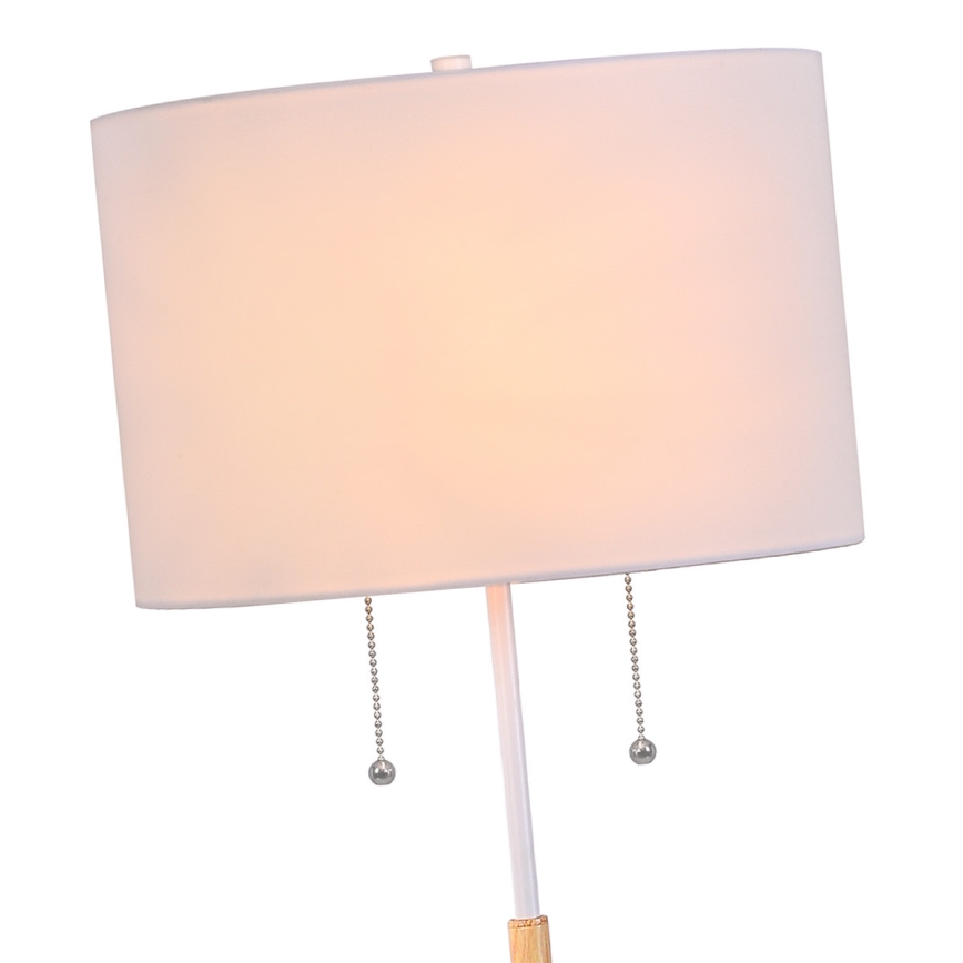 Lampadaire sur pied FOGO 2xE27/15W/230V blanc/beige