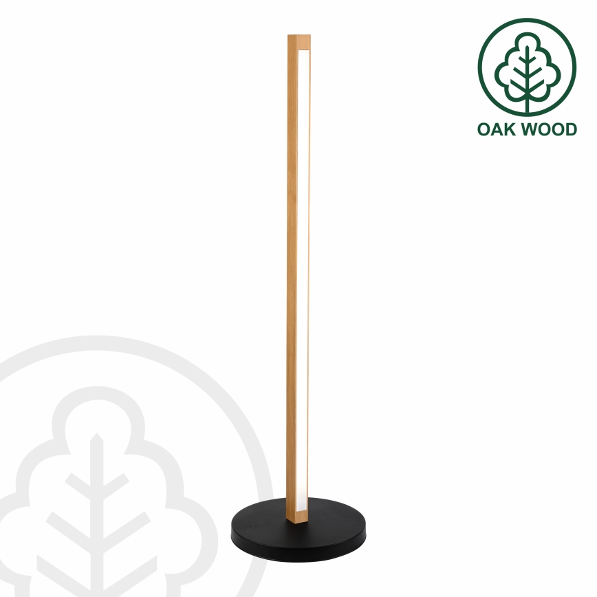 Lampadaire sur pied VERDE LED 18W/230V 3000K chêne/noir