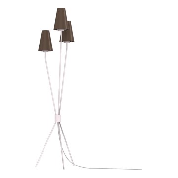 Lampadaire TREFOT 3xE14/15W/230V brun/crème