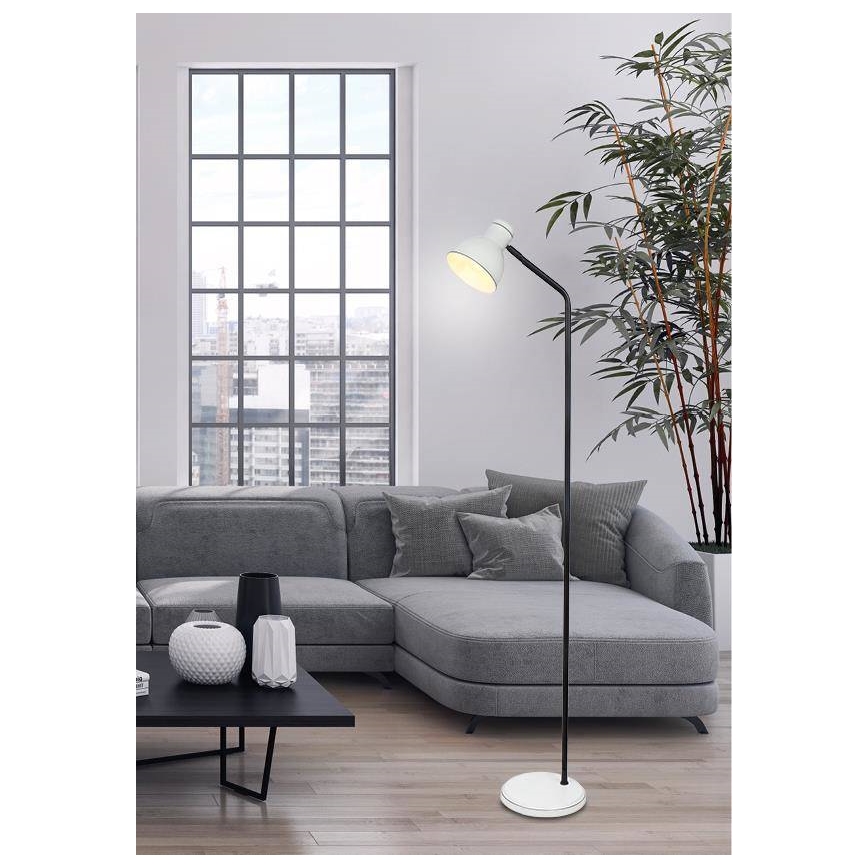 Lampadaire ZUMBA 1xE27/40W/230V blanc/noir