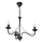 Lampadario a catena ANTON 3xE14/15W/230V nero