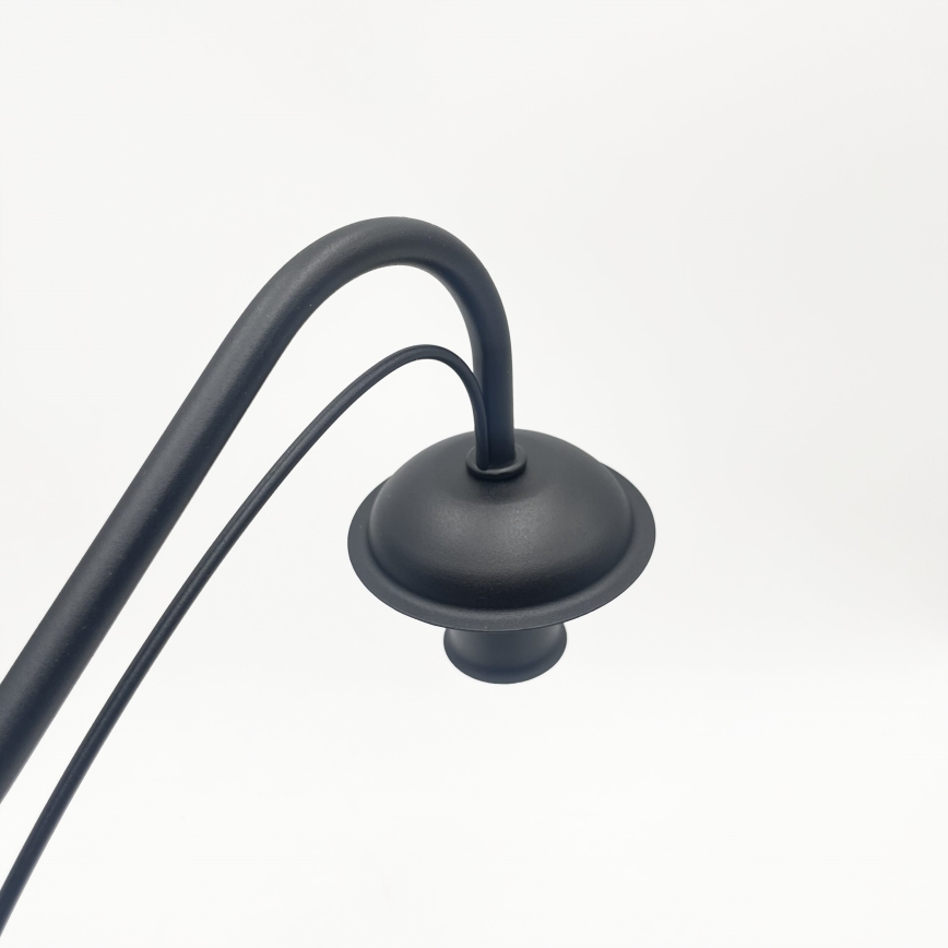 Lampadario a catena ANTON 8xE14/60W/230V nero
