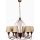 Lampadario a catena CLASSIC 6xE14/40W/230V bronzo/beige