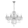 Lampadario a catena CRISTALLO 8xE14/60W/230V, cromo lucido
