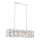 Lampadario a catena CRYSTALLINE 13xE14/40W/230V cromo lucido