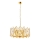 Lampadario a catena CRYSTALLINE 6xE14/40W/230V dorato