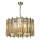 Lampadario a catena CRYSTALLINE 6xE14/40W/230V ottone