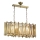 Lampadario a catena CRYSTALLINE 6xE14/40W/230V ottone