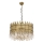 Lampadario a catena CRYSTALLINE 8xE27/40W/230V, diametro 60 cm, in ottone