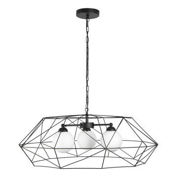 Lampadario a catena DEXA 3xG9/10W/230V nero