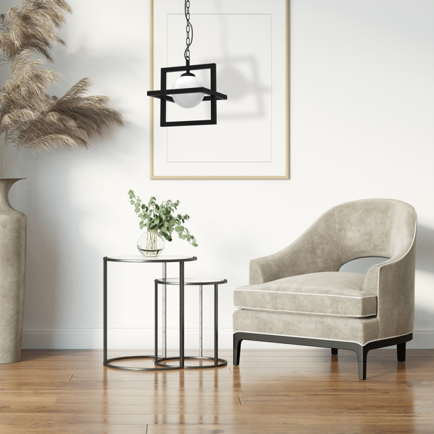 Lampadario a catena DIEGO 1xE14/40W/230V nero