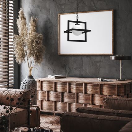 Lampadario a catena DIEGO 1xE14/40W/230V nero