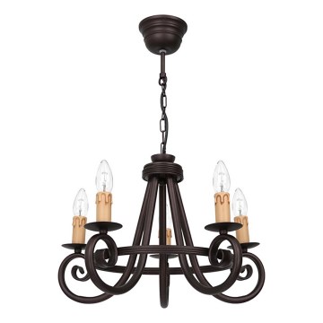 Lampadario a catena FAUST 5xE14/15W/230V