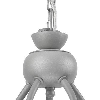 Lampadario a catena RETRO II 5xE27/60W/230V argento