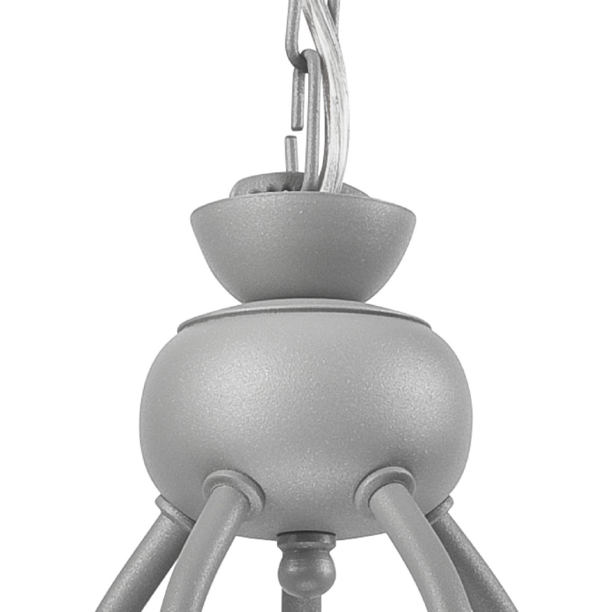 Lampadario a catena RETRO II 5xE27/60W/230V argento