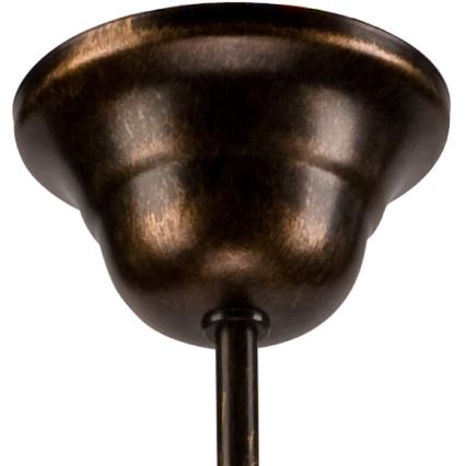 Lampadario a catena RETRO II 5xE27/60W/230V, nero patinato