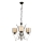 Lampadario a catena VARANA 3xE27/40W/230V nero/cromo lucido