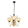 Lampadario a catena VARANA 3xE27/40W/230V nero/oro