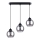Lampadario a cavo ALINO 3xE27/60W/230V nero