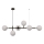 Lampadario a cavo ALISA 6xE14/40W/230V nero
