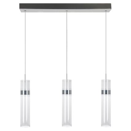 Lampadario a cavo AMBIENTE 3xLED/6W/230V 3000/4000/6000K cromo lucido