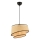 Lampadario a cavo BARETTE 1xE27/60W/230V beige/nero