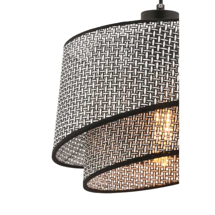 Lampadario a cavo BARETTE 1xE27/60W/230V grigio/nero