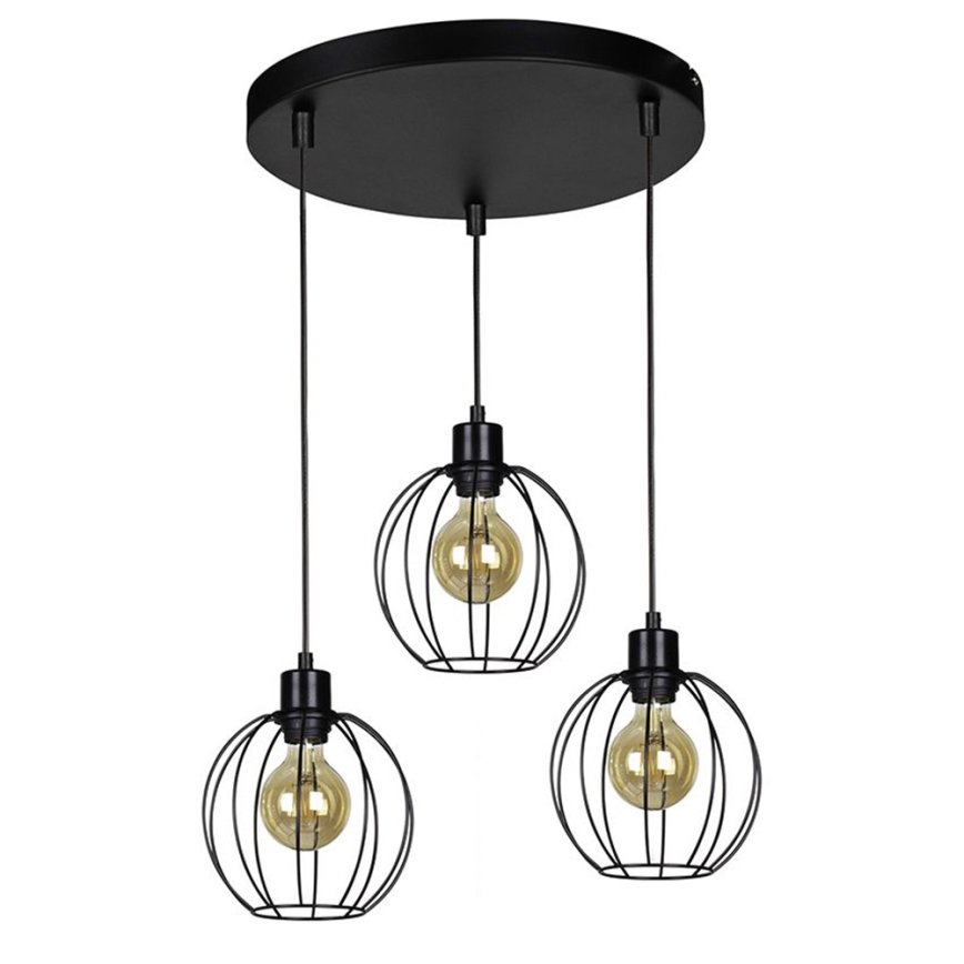 Lampadario a cavo BERIS 3xE27/60W/230V