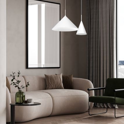 Lampadario a cavo CAPITAL 1xGX53/15W/230V, Ø 17 cm, bianco