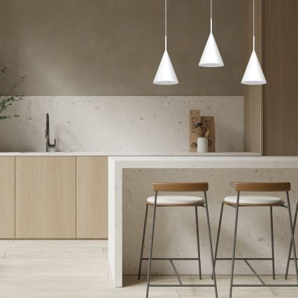 Lampadario a cavo CAPITAL 1xGX53/15W/230V, Ø 17 cm, bianco