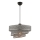 Lampadario a cavo COUPER 1xE27/60W/230V grigio/cromo lucido