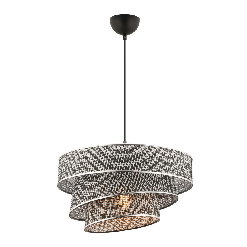 Lampadario a cavo COUPER 1xE27/60W/230V grigio/cromo lucido