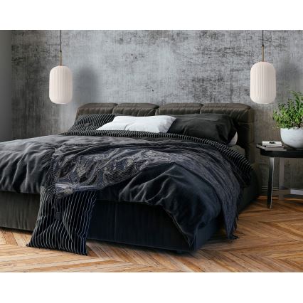 Lampadario a cavo CRESTO 1xE27/40W/230V bianco/oro