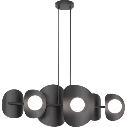 Lampadario a cavo ELEMENTI 6xG9/8W/230V nero